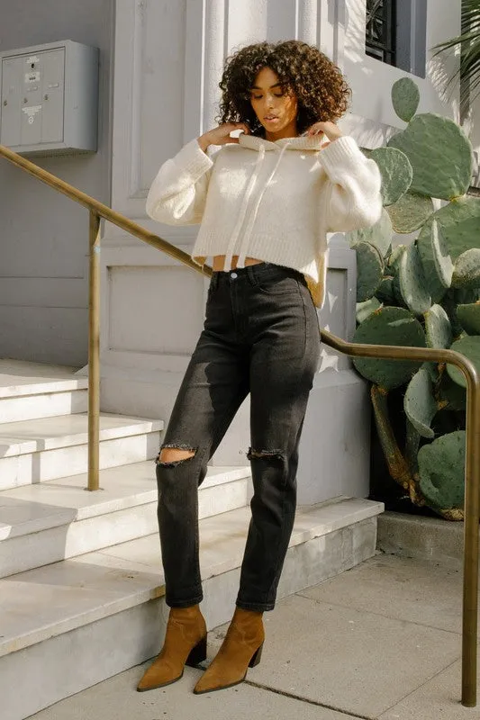 High Waisted Boyfriend Jeans - Online Exclusive