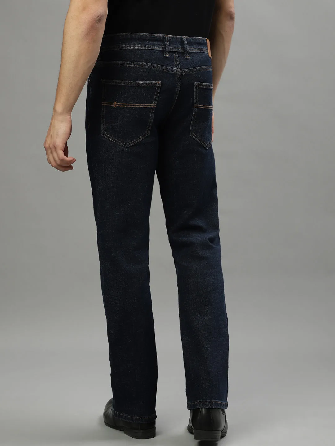 Iconic Men Blue Embroidered Regular Fit Jeans