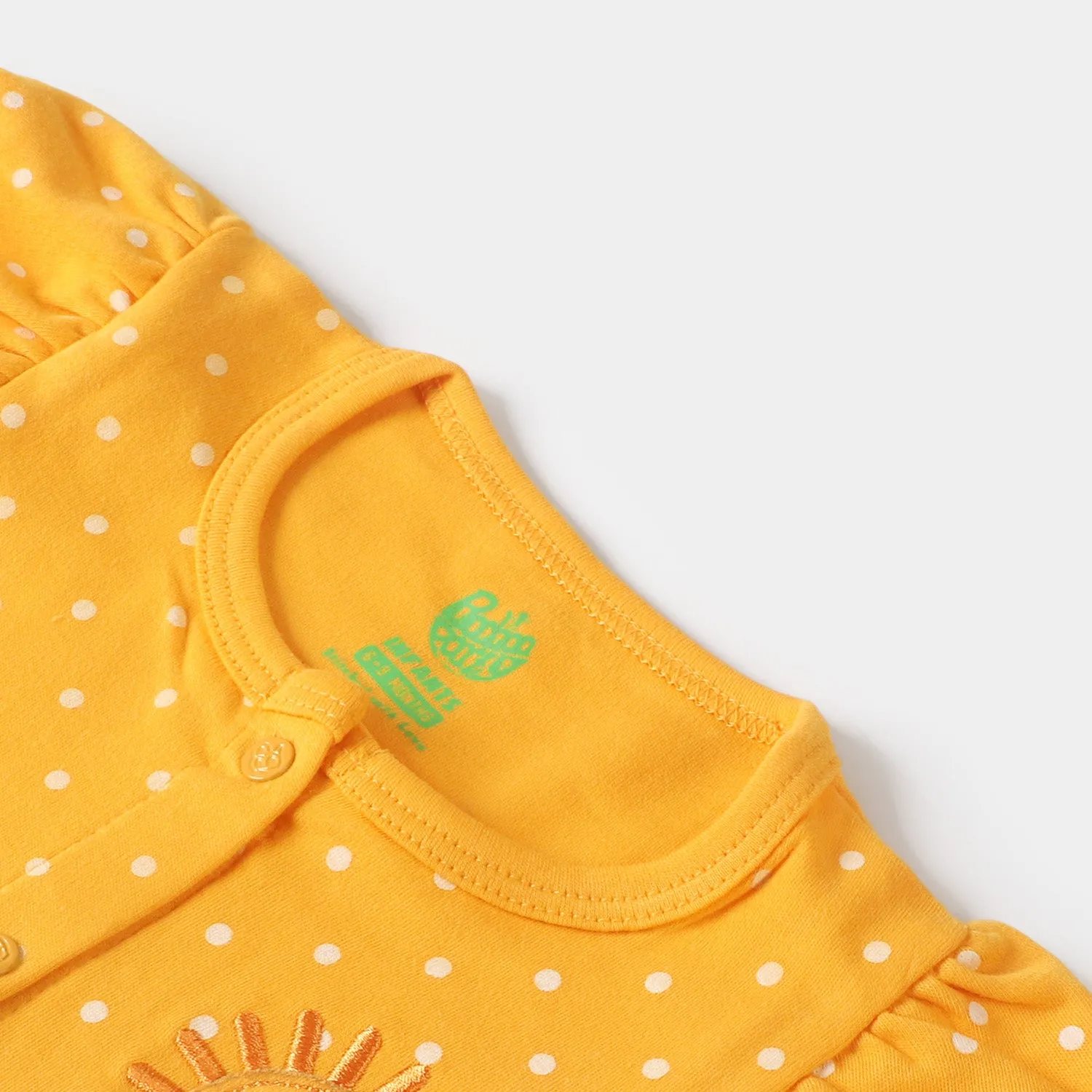 Infant Girls Knitted Romper Sun & Flower - Citrus