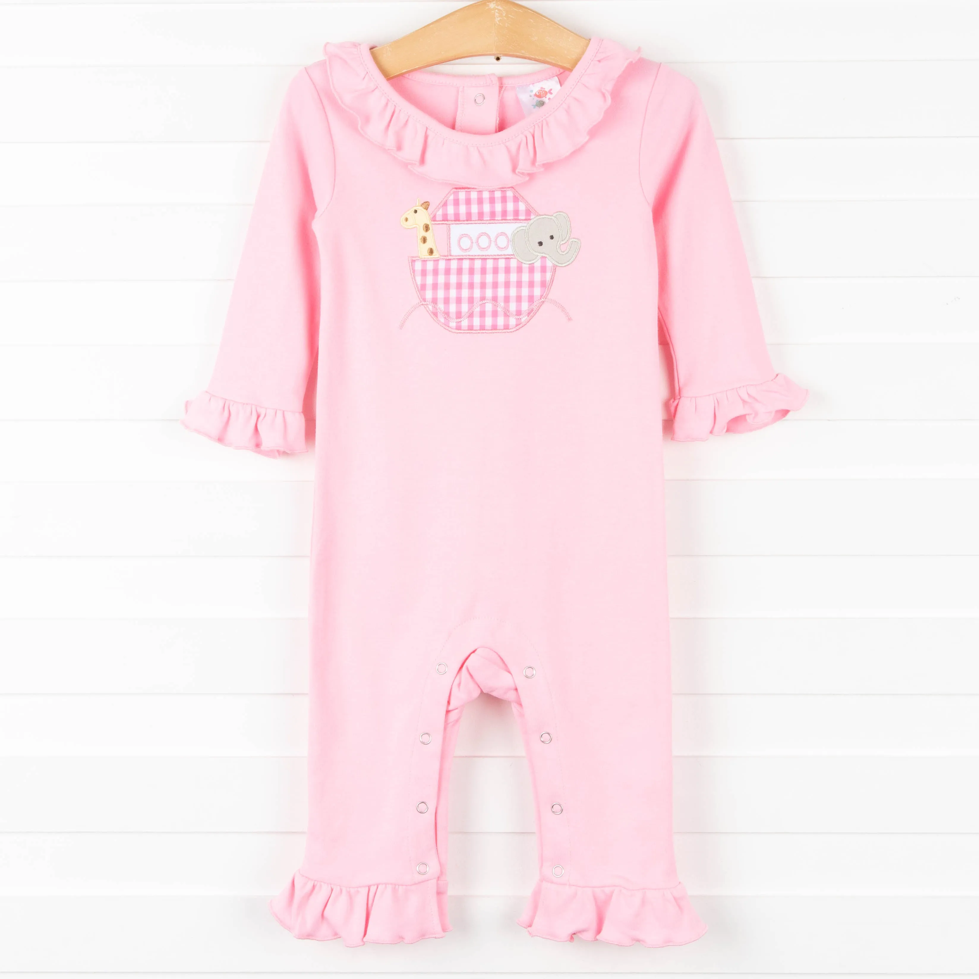 Into the Ark Long Romper, Pink