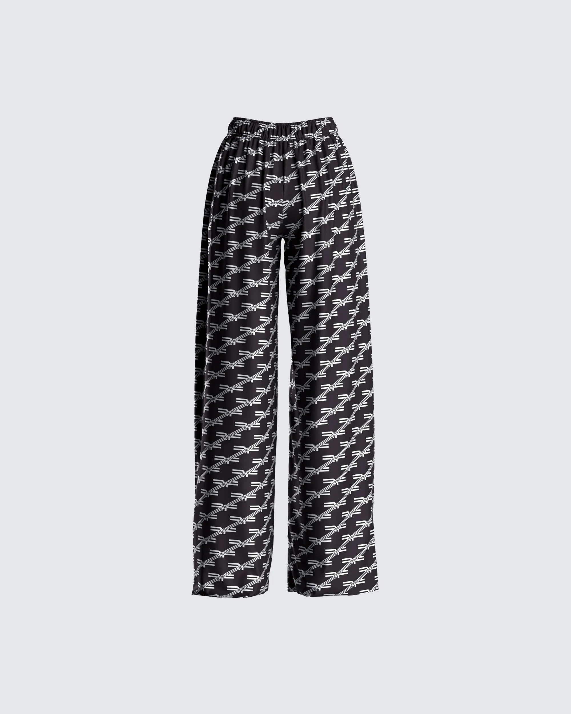 Joy Logo Print High Waist Pant