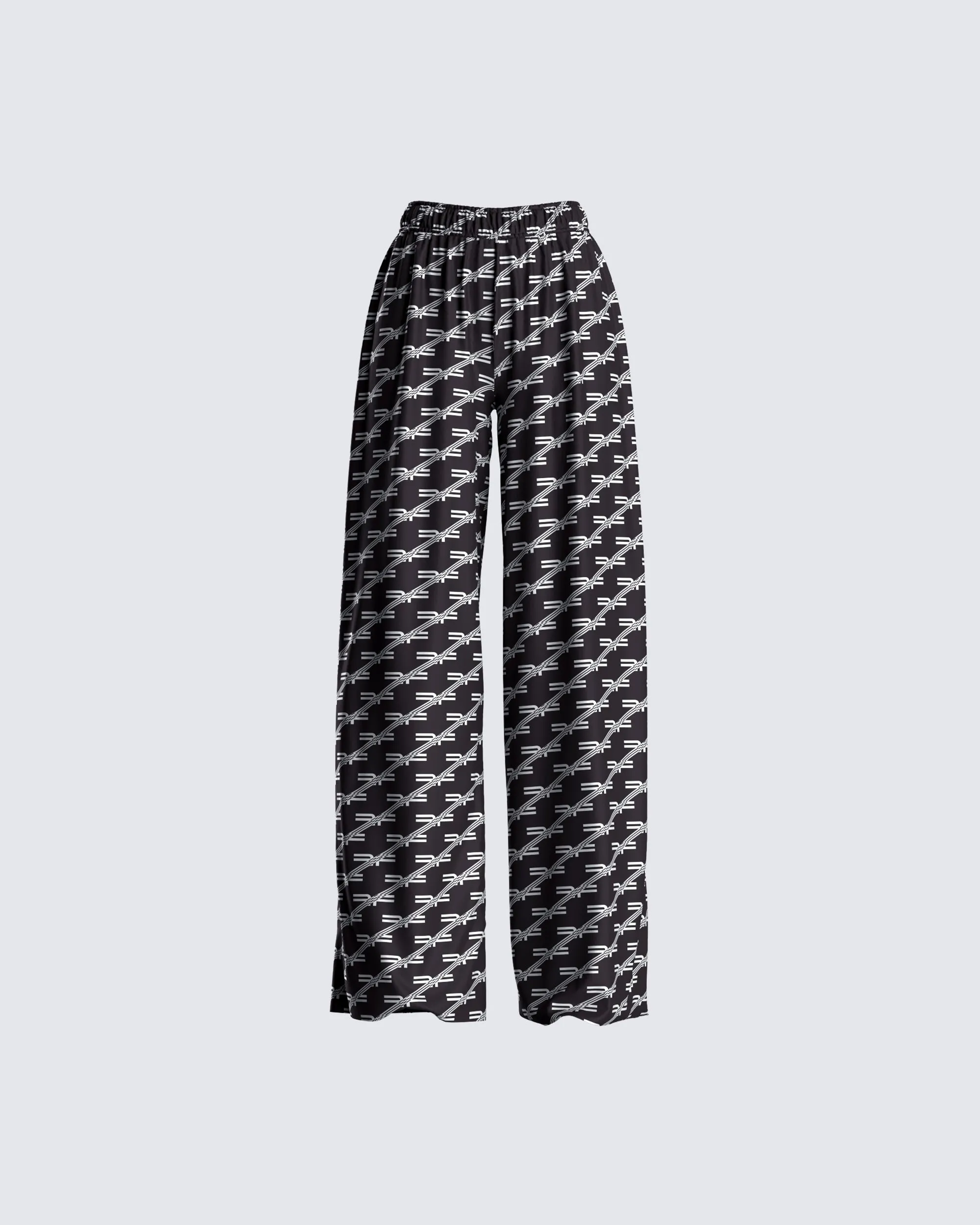 Joy Logo Print High Waist Pant