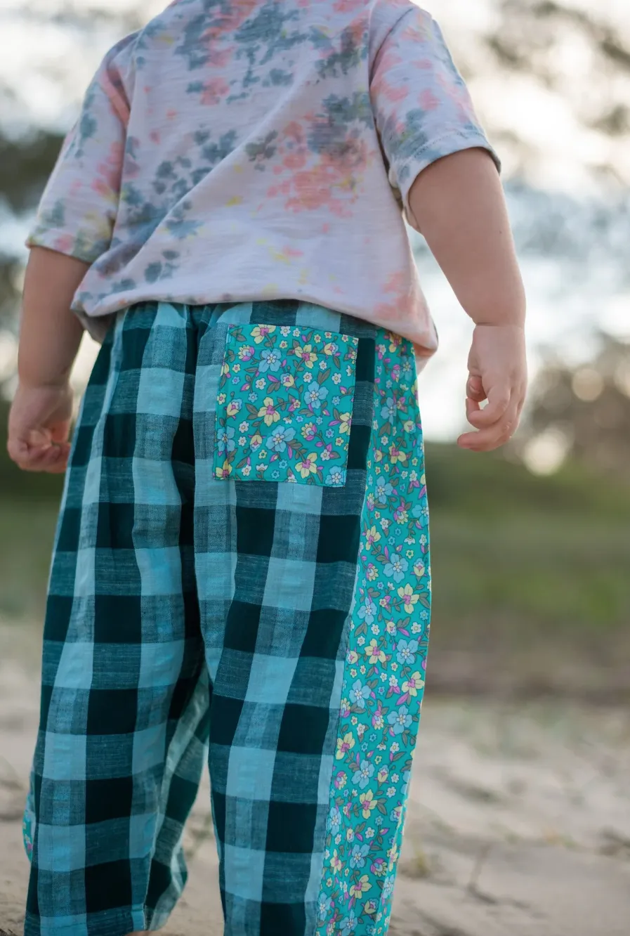 Kids Patchwork Pants