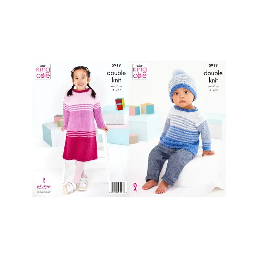 King Cole Kids DK Knitting Pattern 5919