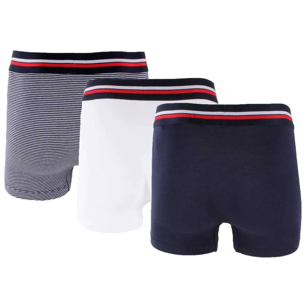 Lacoste Iconic 3 Pack Trunks - Navy/White