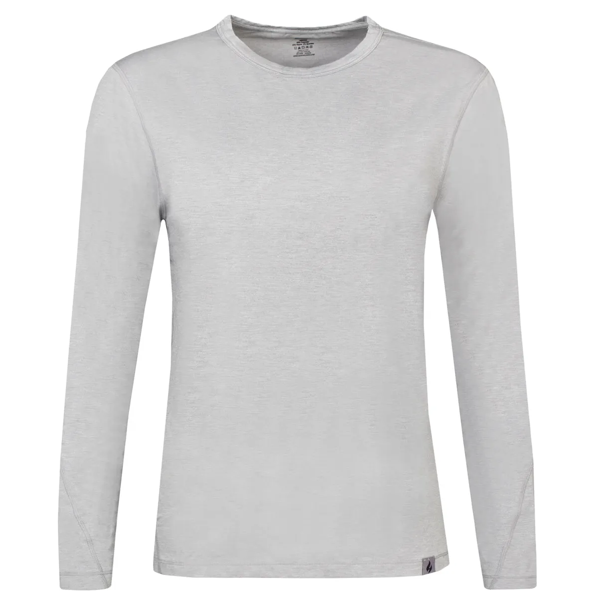 Ladies Celine Ceramic Thermal Long Sleeve Top - Silver Grey