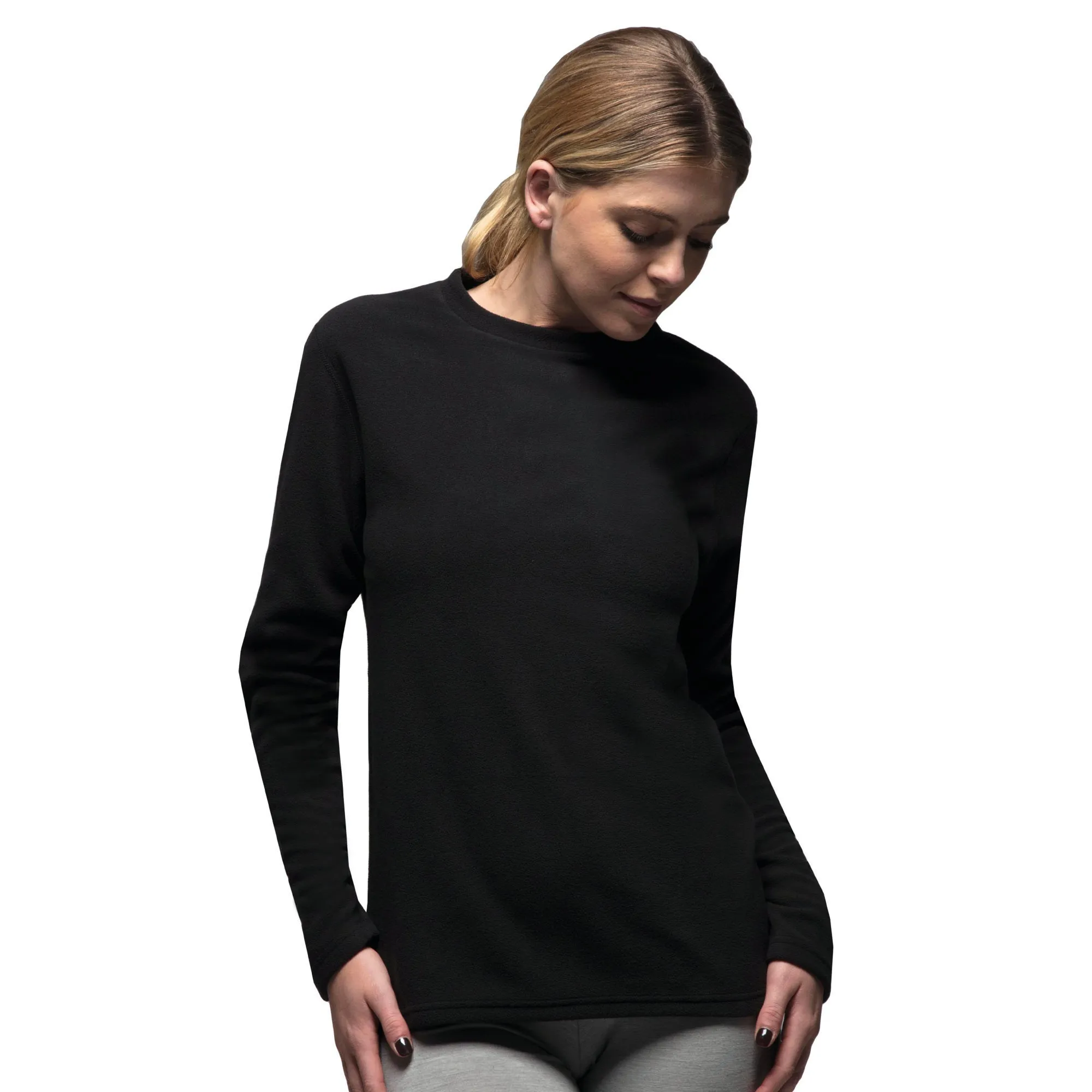 Ladies Original Thermal Underwear Top - Black