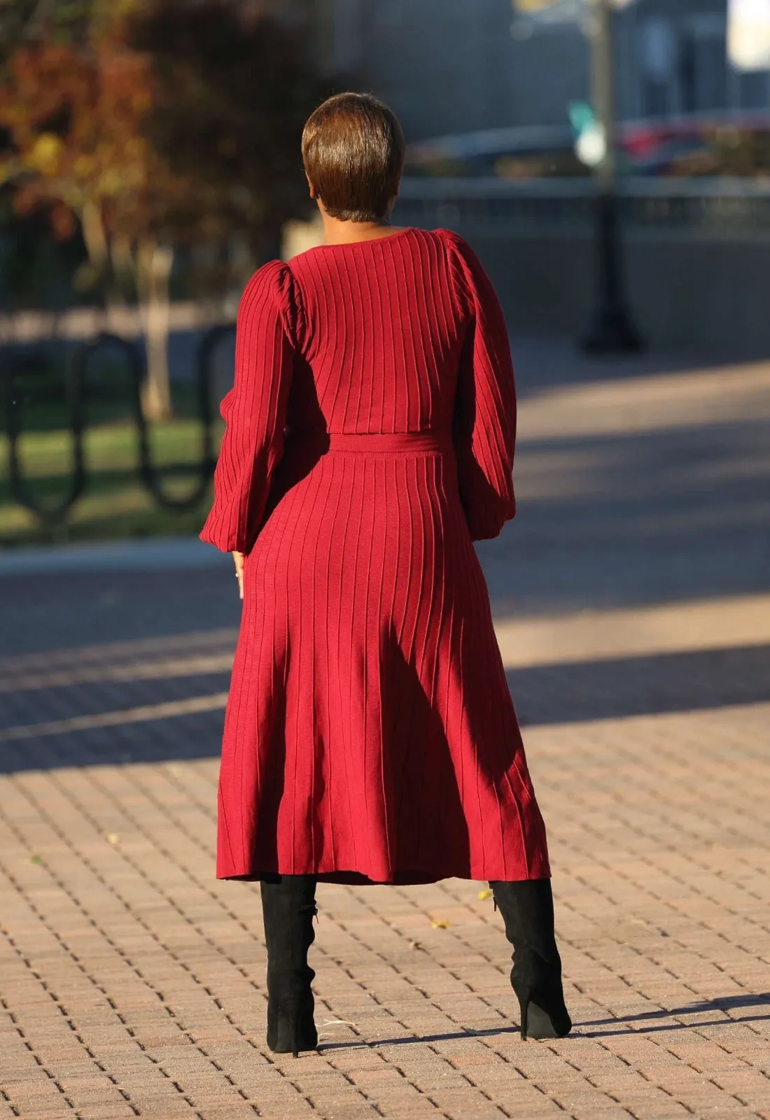 Like Fine Wine | Knit A-line Dress