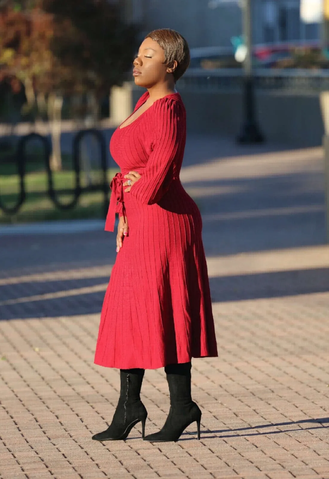 Like Fine Wine | Knit A-line Dress