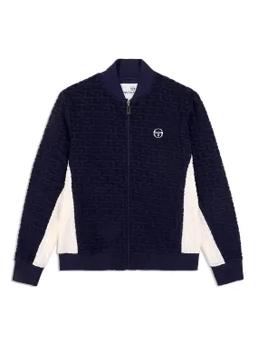 Livata Monogram Track Jacket- Maritime Blue