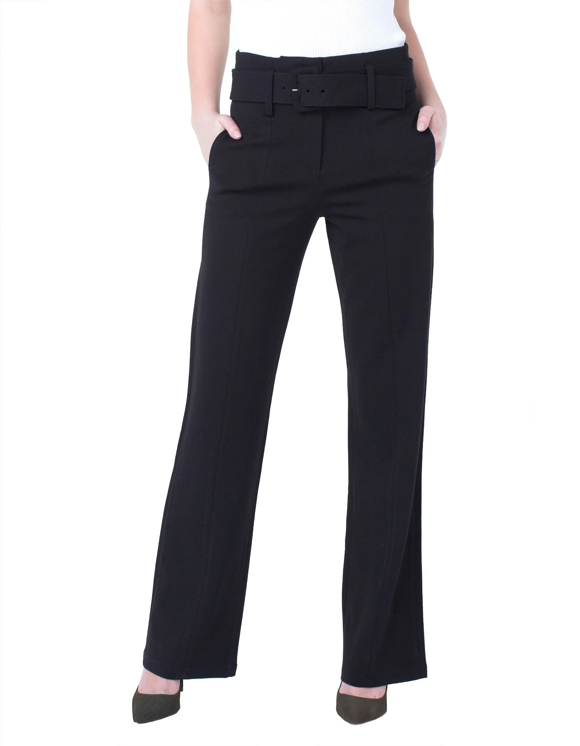 Liverpool Taylor High Waist Belted Trouser