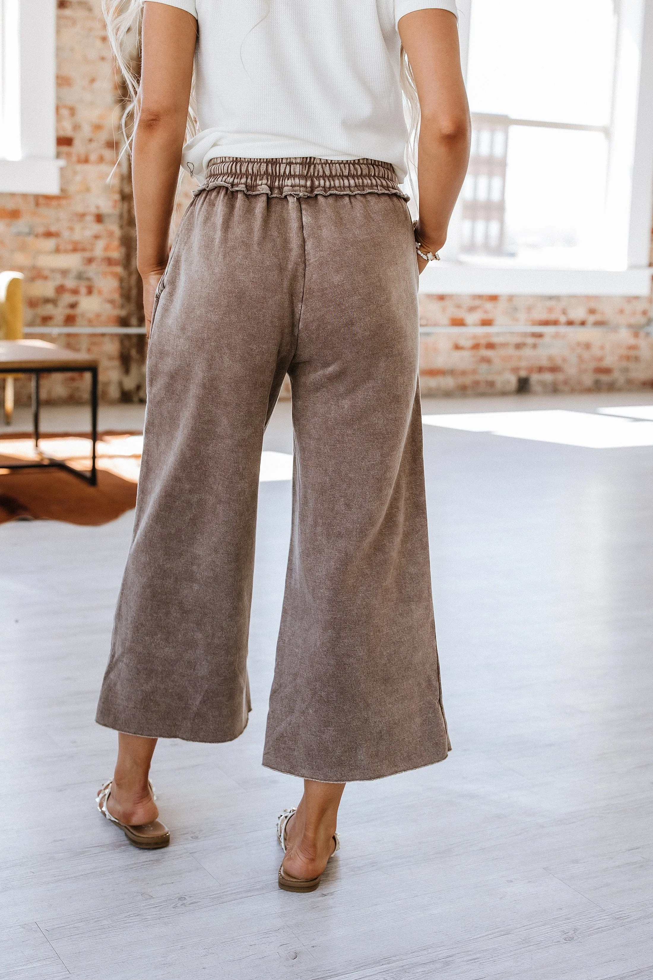 Mable Cropped Fleece Lounge Pants | S-XL