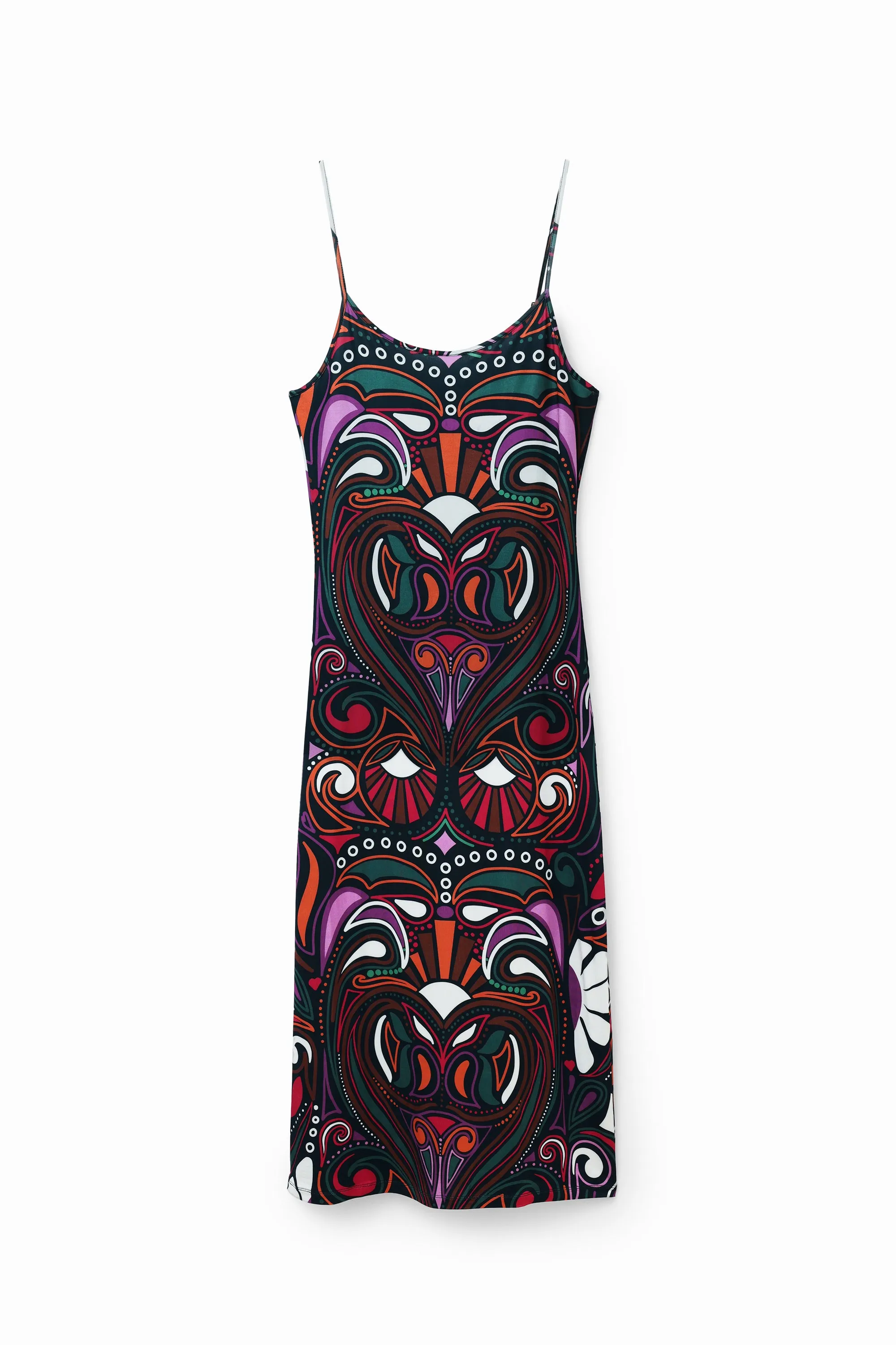 Marga Retro Groovy Slip Midi Dress Desigual by M. Christian Lacroix Style 22WWVK23