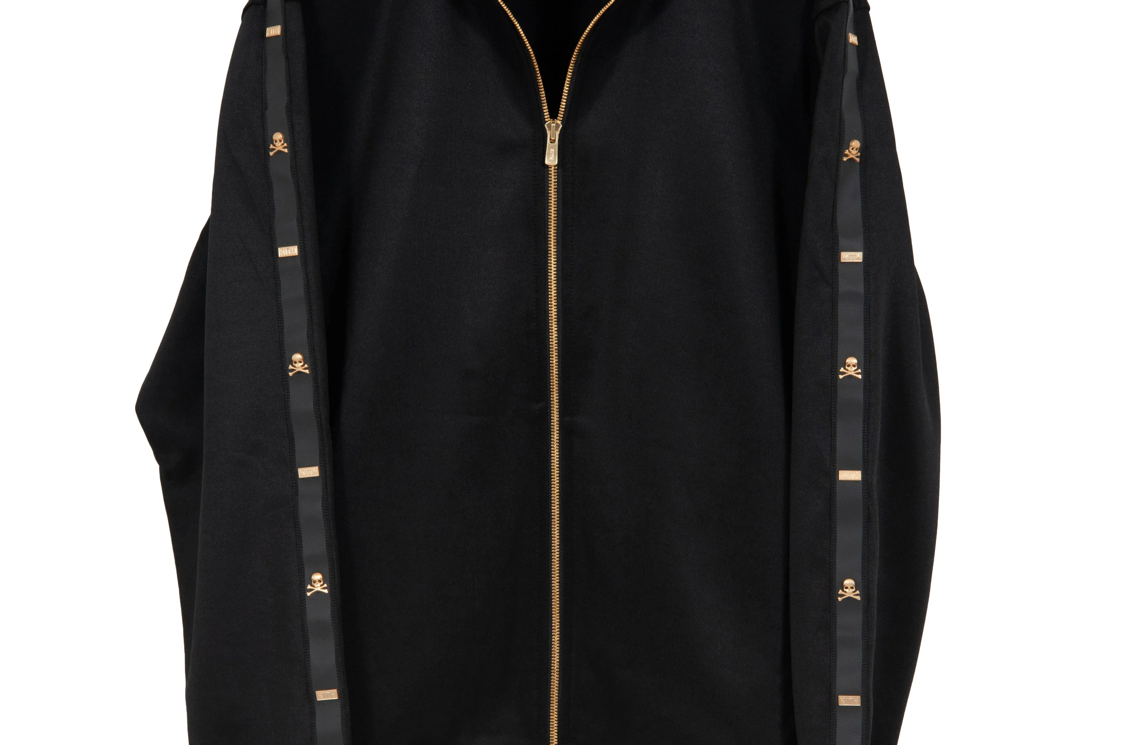 Mastermind Black Gold Zip Track Jacket Mock Neck Skull