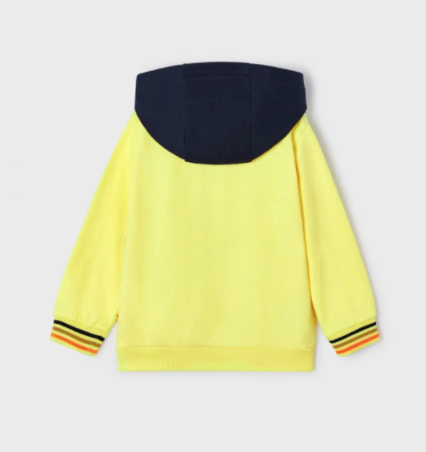 Mayoral Boys Neon Yellow Hooded Sweatshirt With Sneaker Graphic