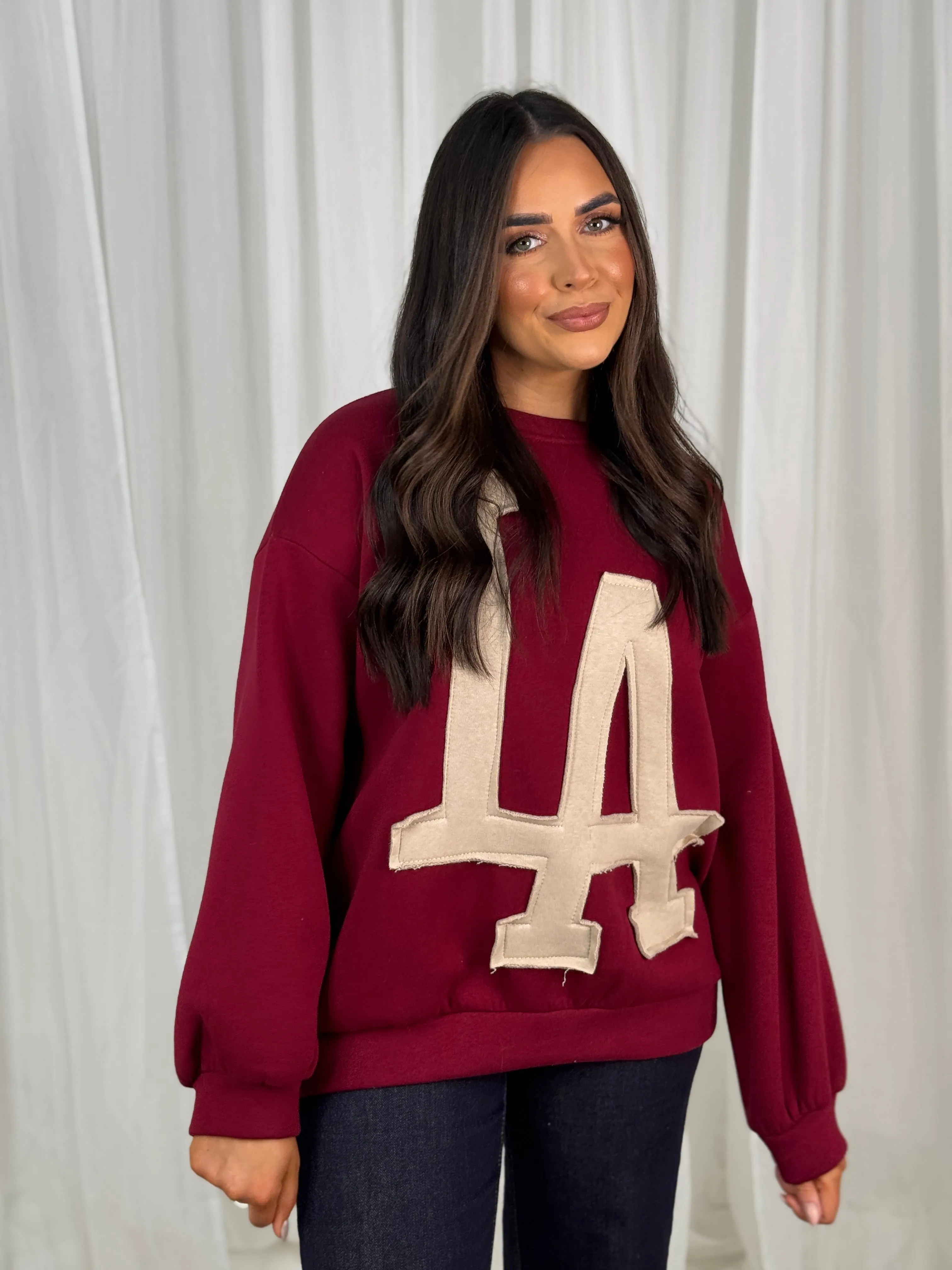 Melanie LA Sweatshirt In Red