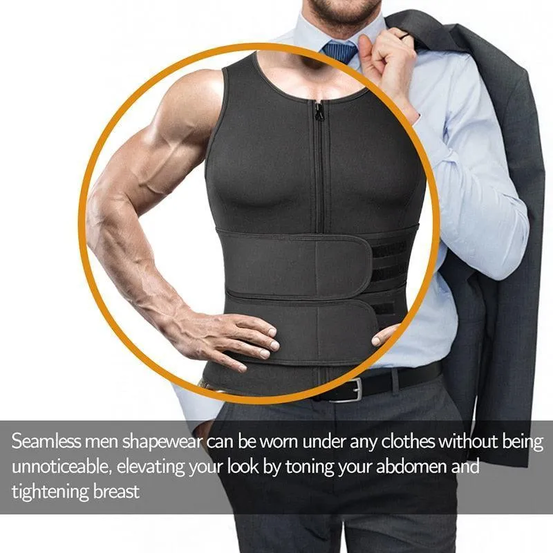 Men's Bodyshaper Vest Compression Waist Slimming Trainer