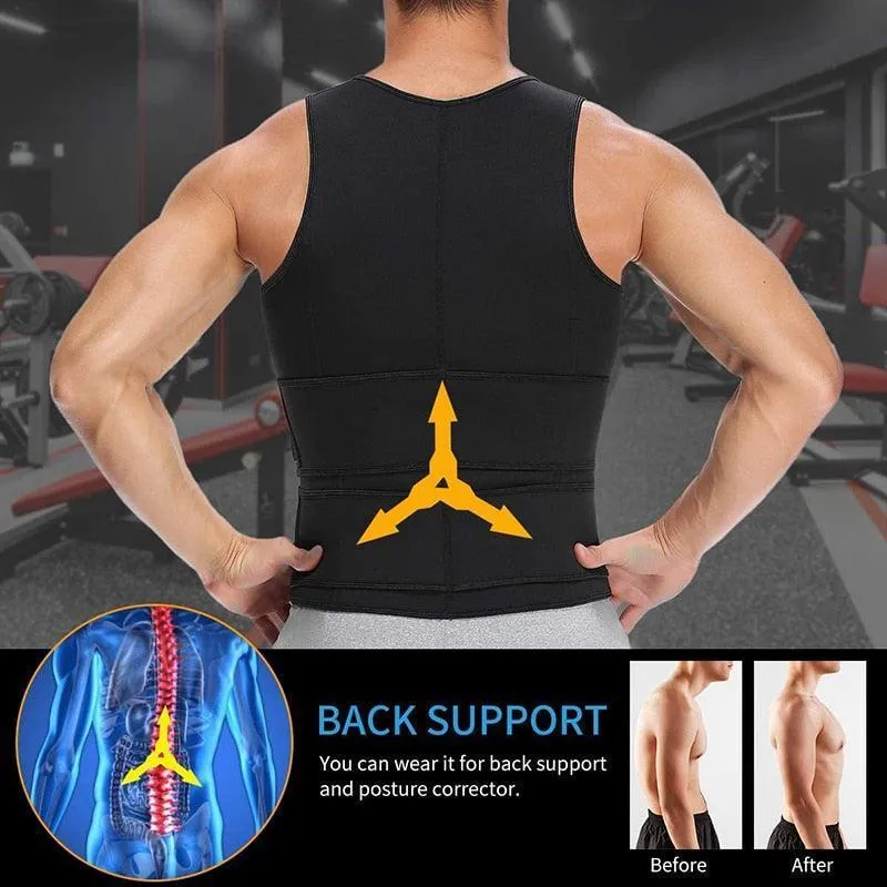 Men's Bodyshaper Vest Compression Waist Slimming Trainer