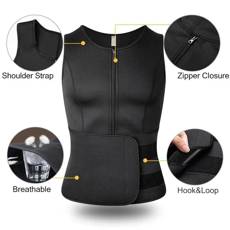 Men's Bodyshaper Vest Compression Waist Slimming Trainer