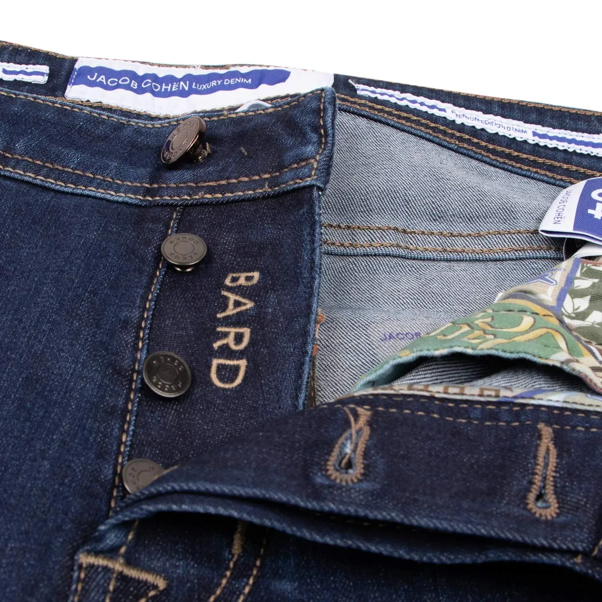 Mid Wash 'Bard' Slim Fit Jeans