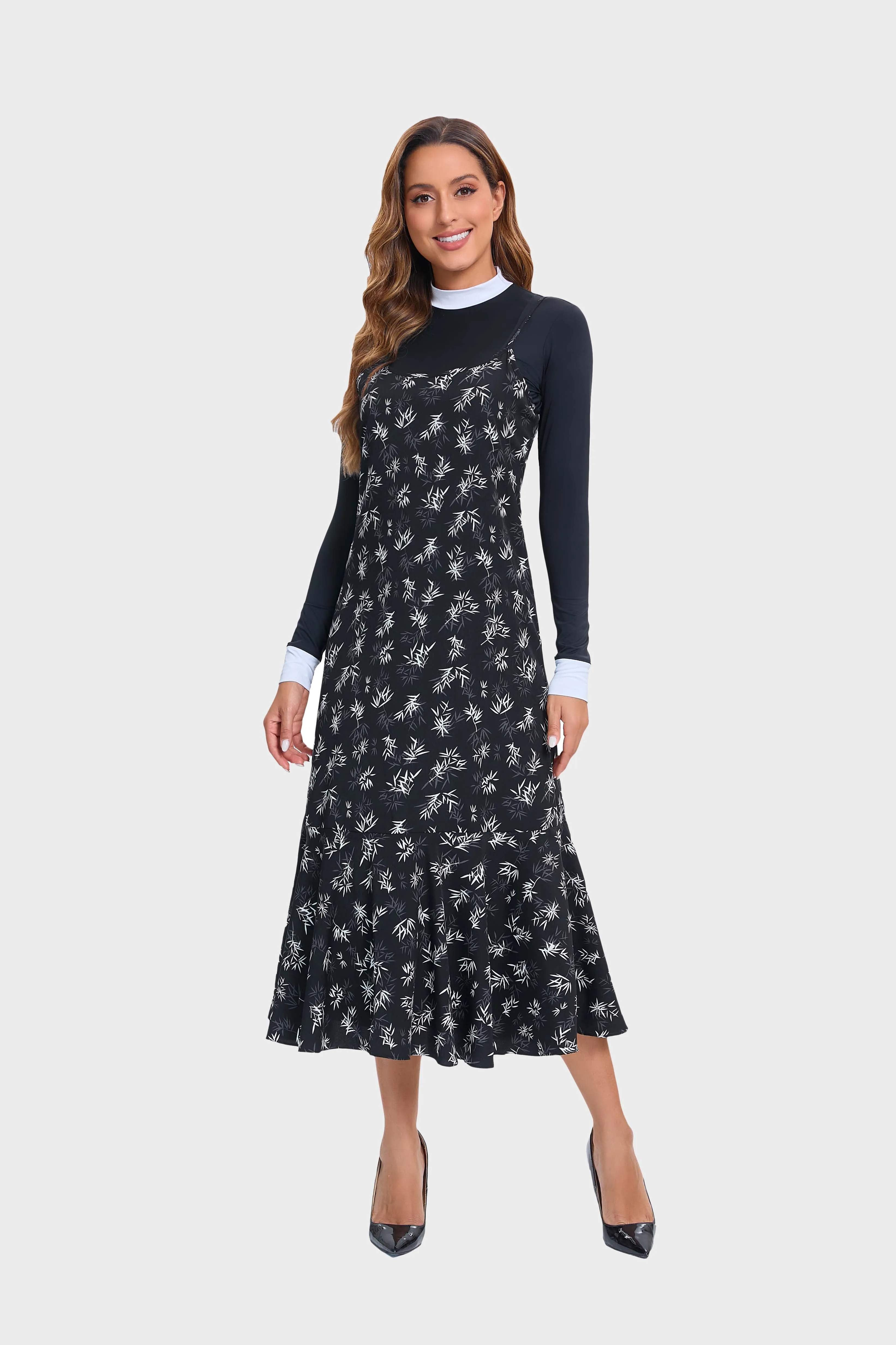 Midnight Floral Slip (Dress Only)