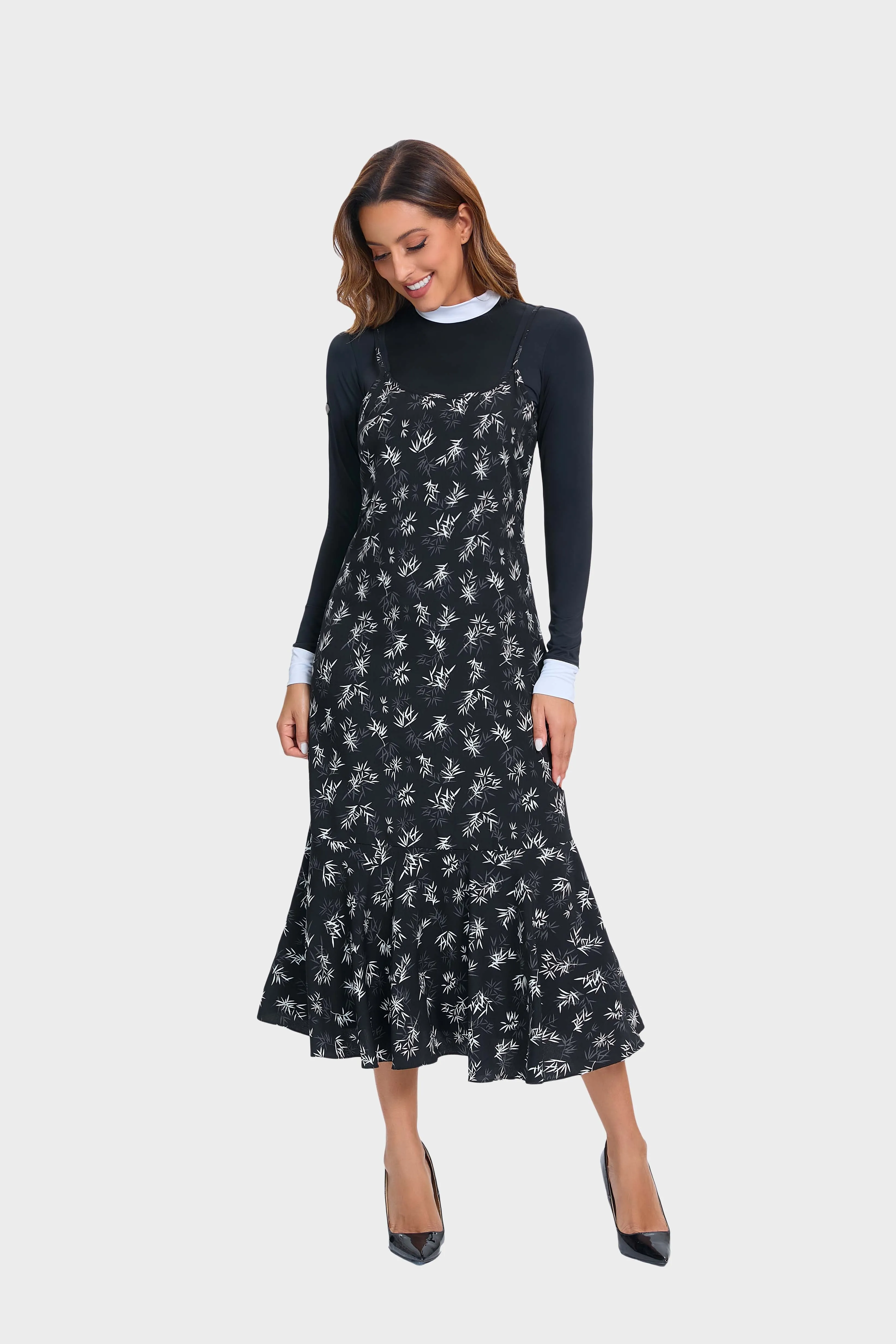 Midnight Floral Slip (Dress Only)