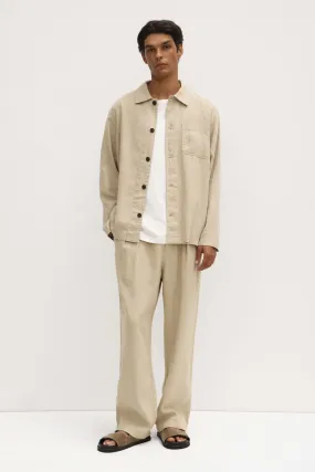 Miles Pleated Linen Chino