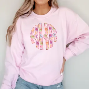 Monogram Valentine's Day Sweatshirt for Women