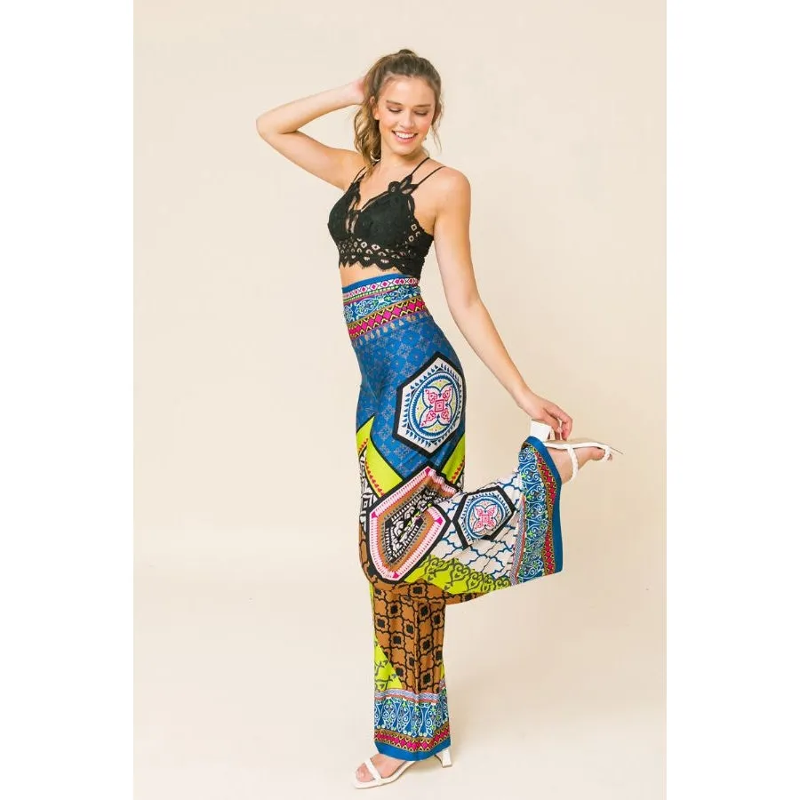 Multi Patterned Palazzo Pants