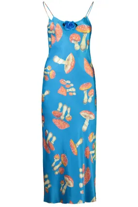 Mushroom Printed Slip Dress