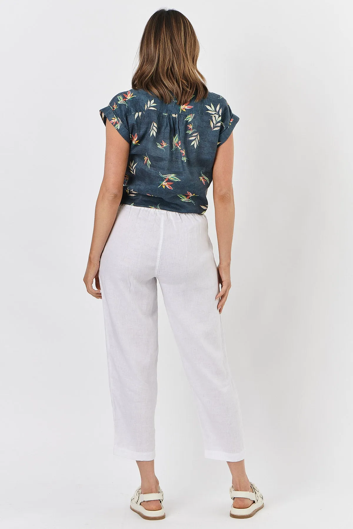 Naturals - Linen Pants White | GA464