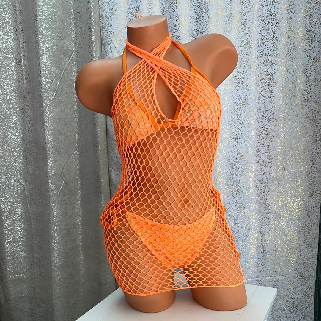 Neon Orange Cover Ups