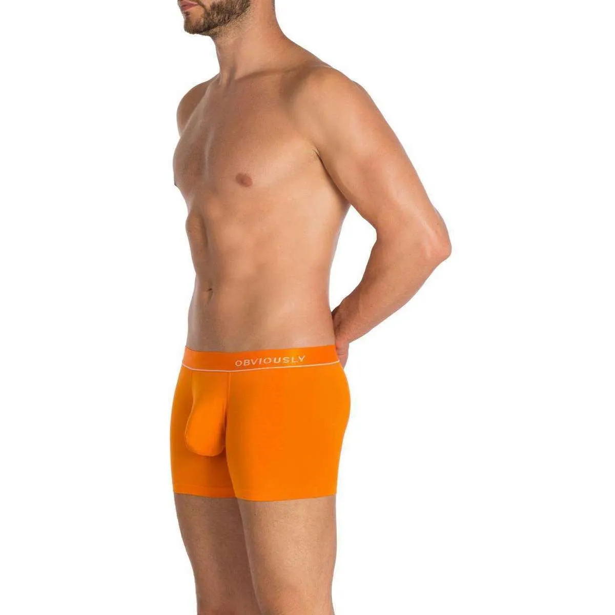 Obviously PrimeMan AnatoMAX Boxer Brief 3inch Leg - Orange