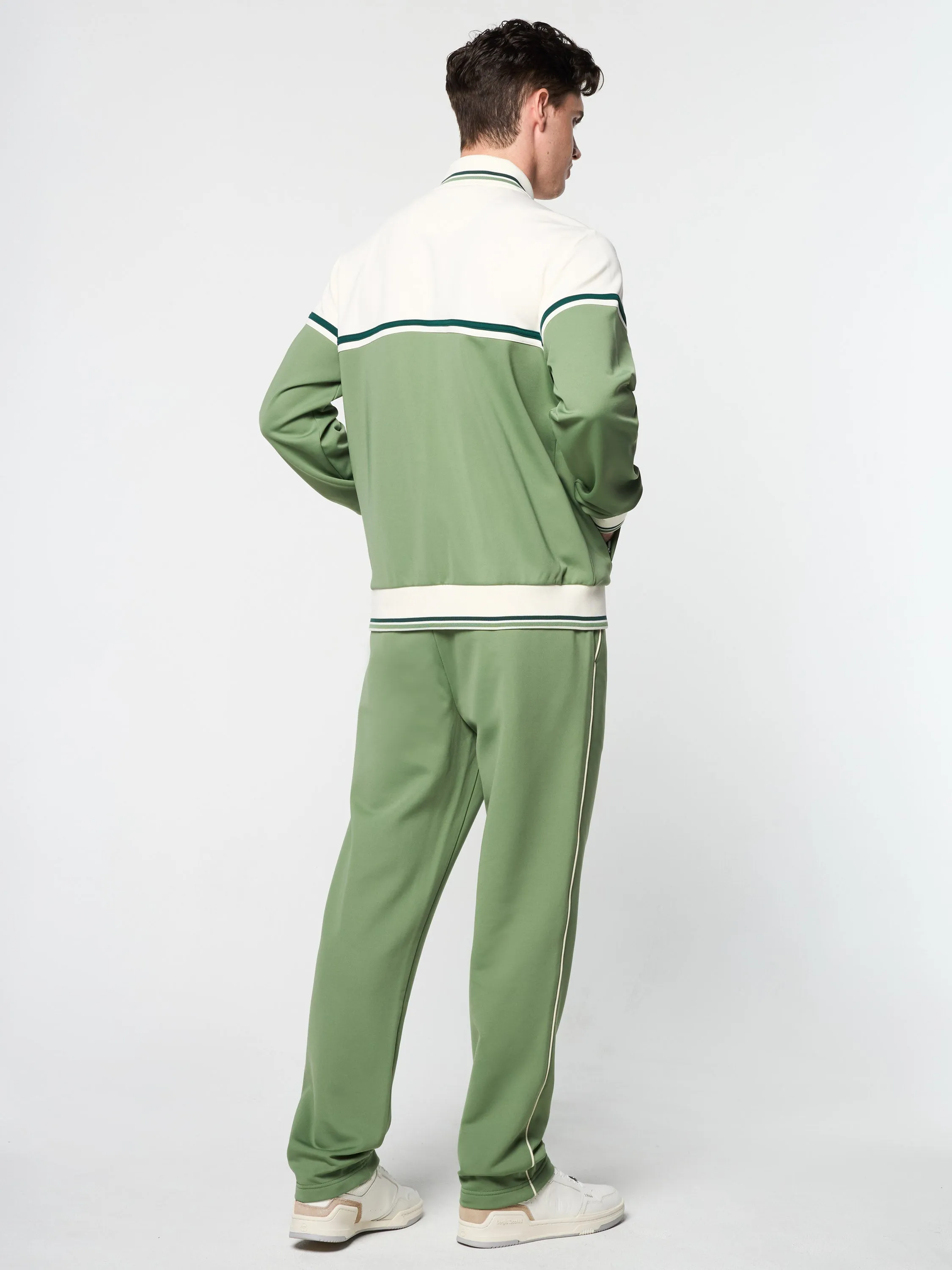 Olmi Track Jacket- Hedge Green