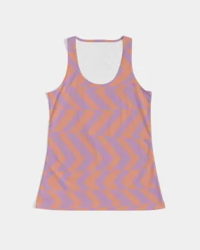 Peach & Orchid Striped Women's Tank