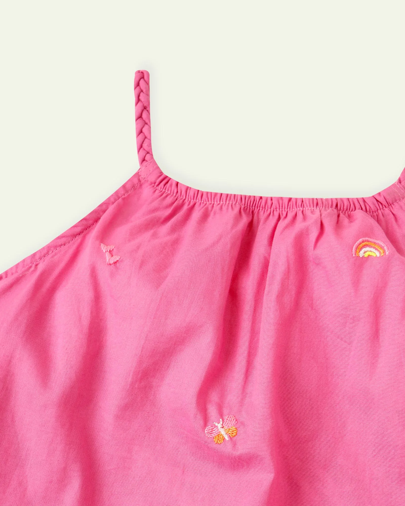 Pink Embroidered Dress