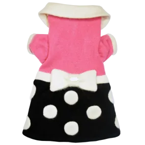 Polka Dot Bow Sweater Dress