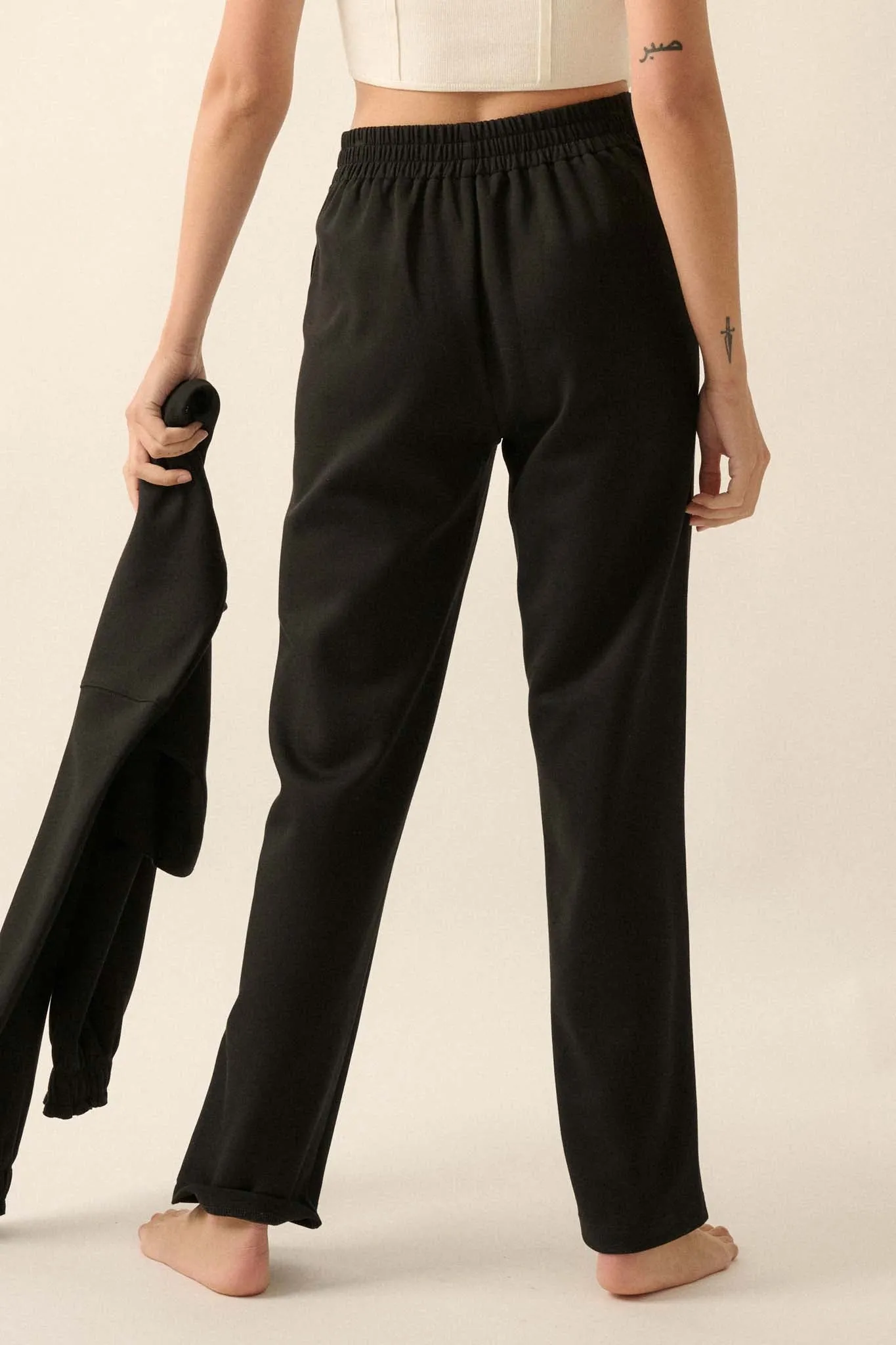 Premium Scuba Straight-Leg Pants