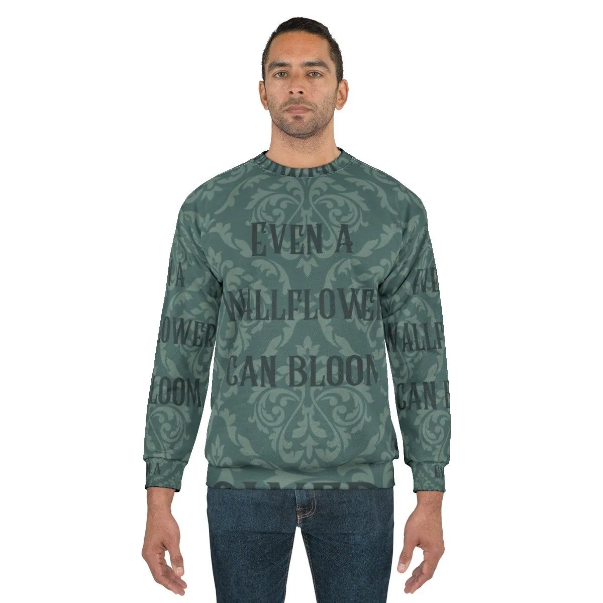 "Even a Wallflower Can Bloom" Bridgerton Inspired Sweatshirt