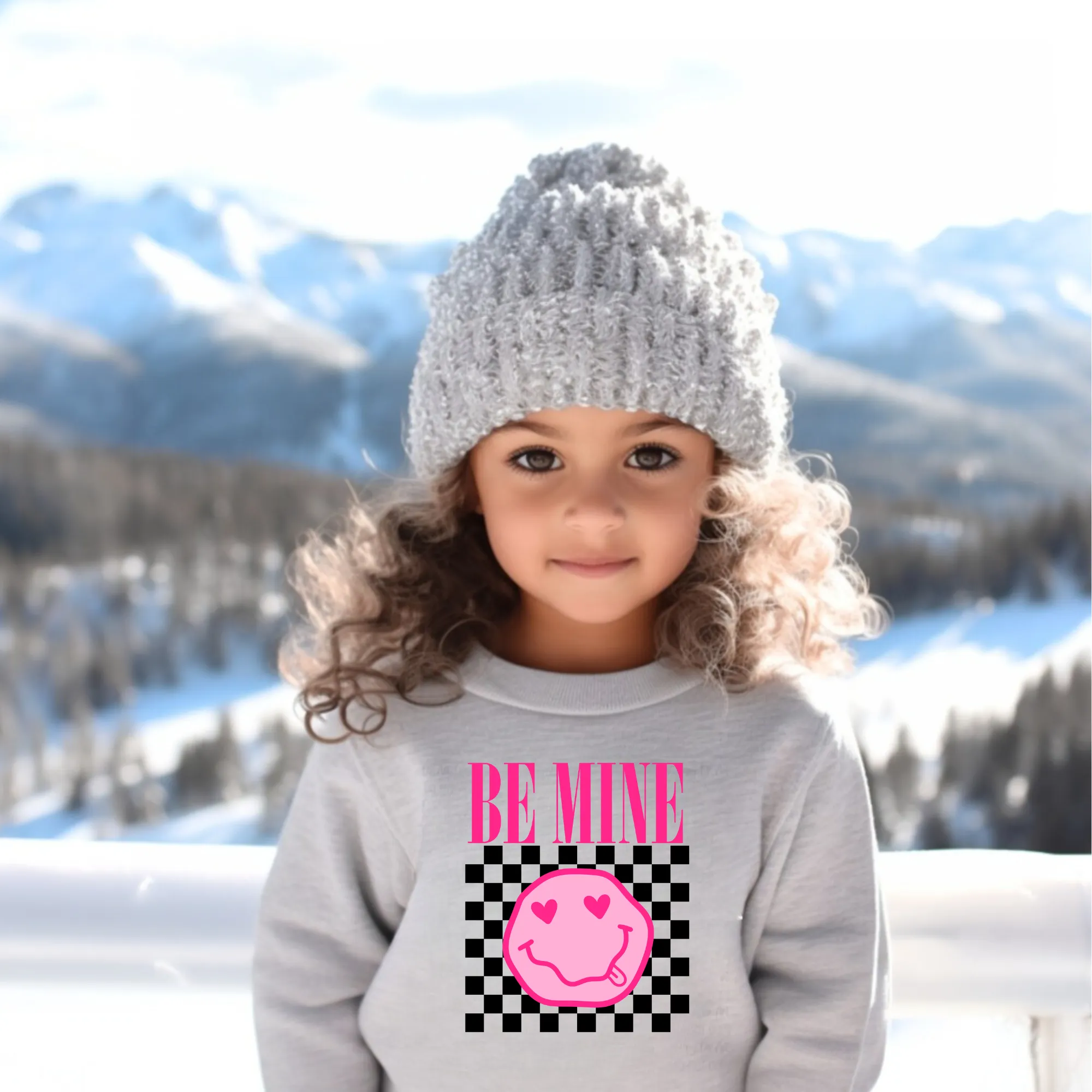 Retro Valentine's Day Smiley Sweatshirt