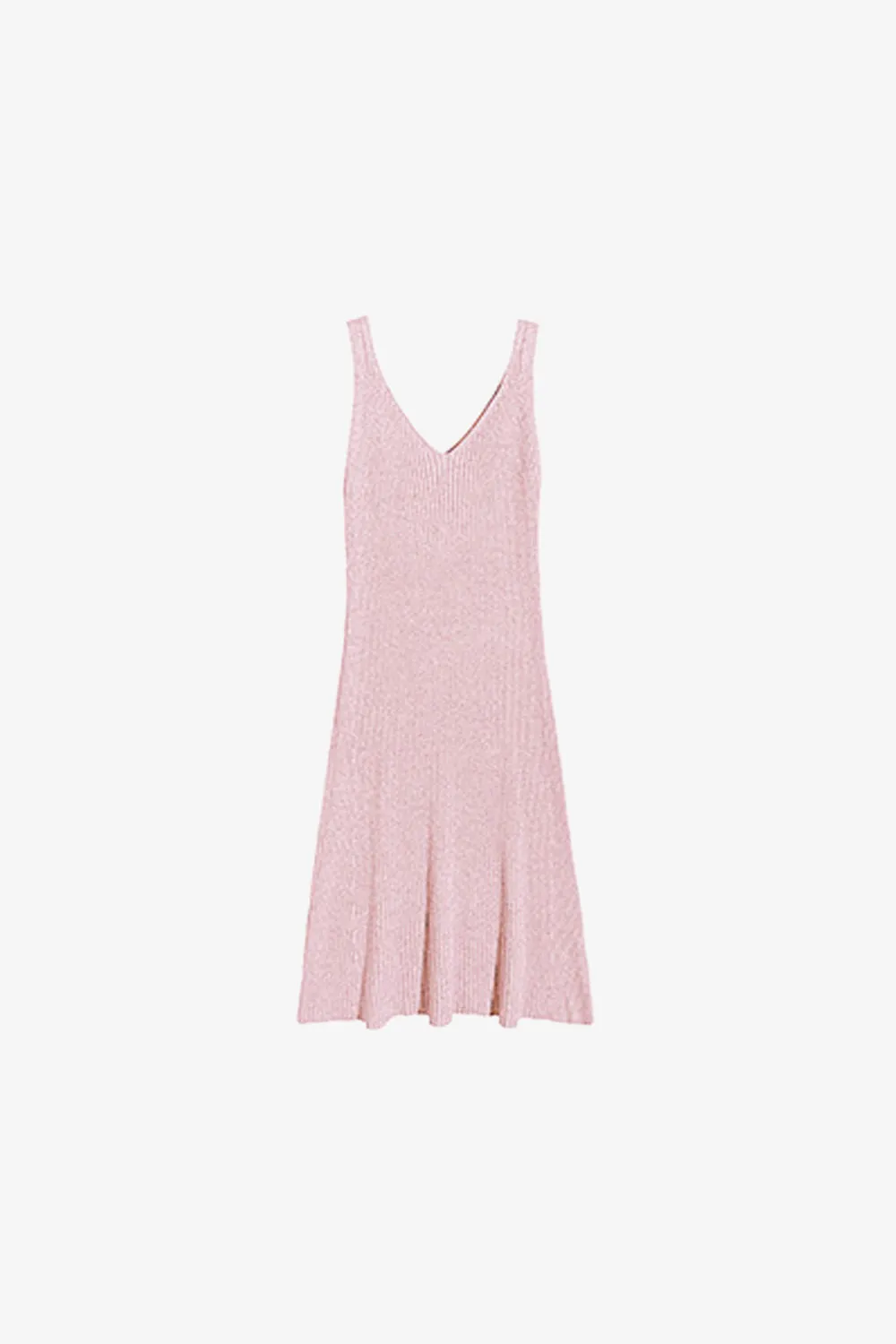 Ruffle Sleeveless Knit Vest Dress