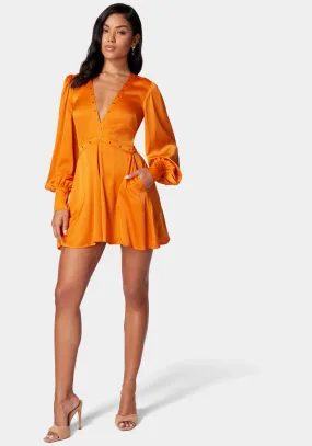 Satin Eyelet Detail Romper