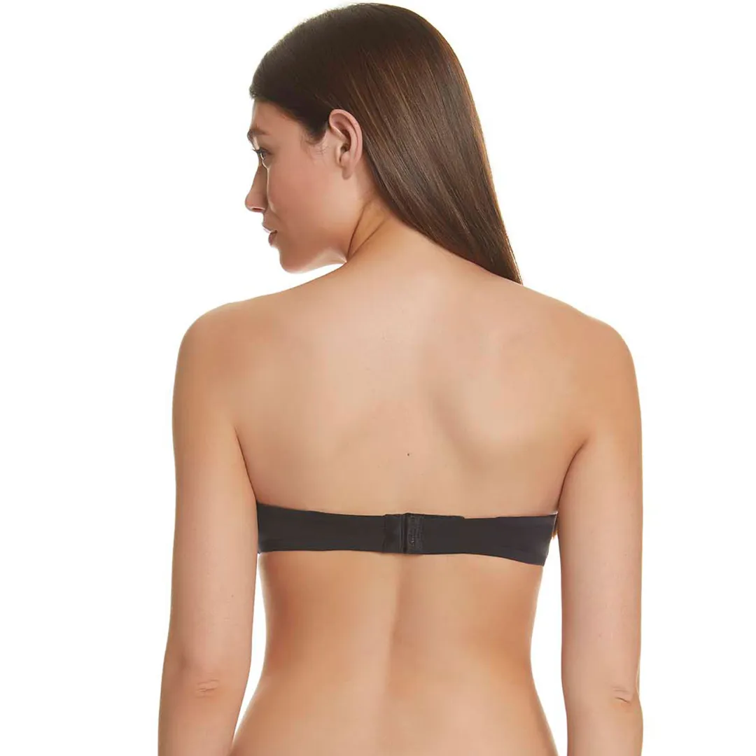 Selmark Strapless Push-up Bra Continuous Underwire Black Color