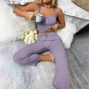 Serene Comfort Cami Top   Pants Loungewear