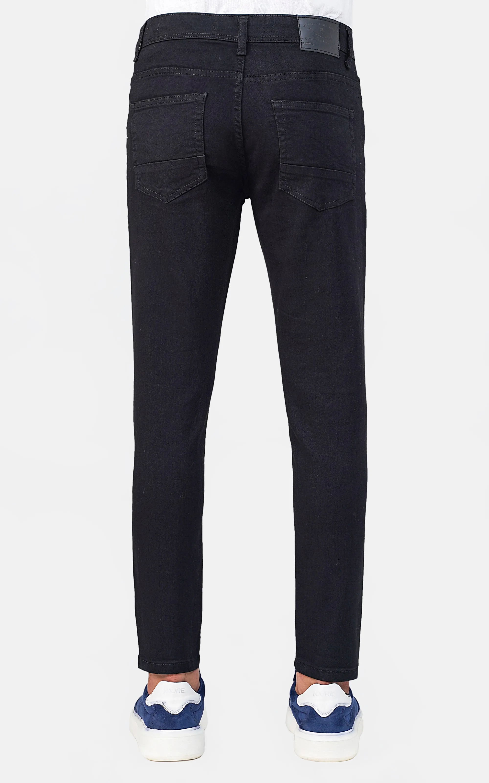 SKINNY LEG DENIM JEANS BLACK