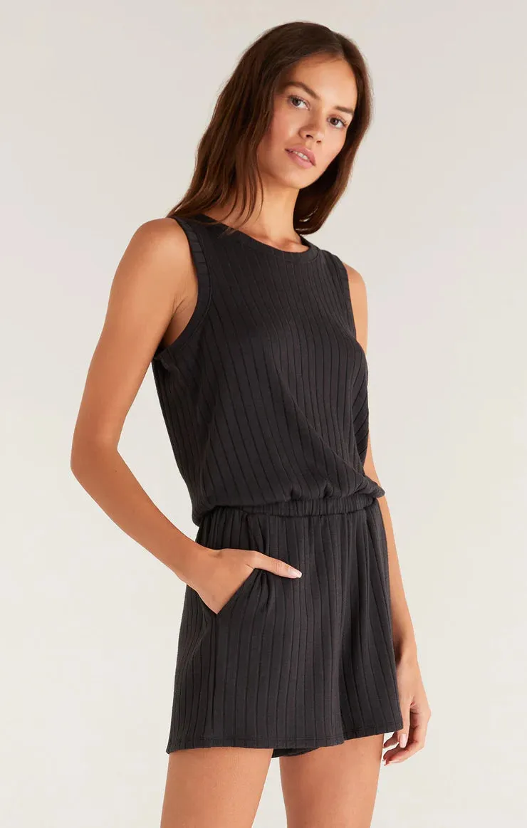 Sun Tanned Romper | Black | Otter