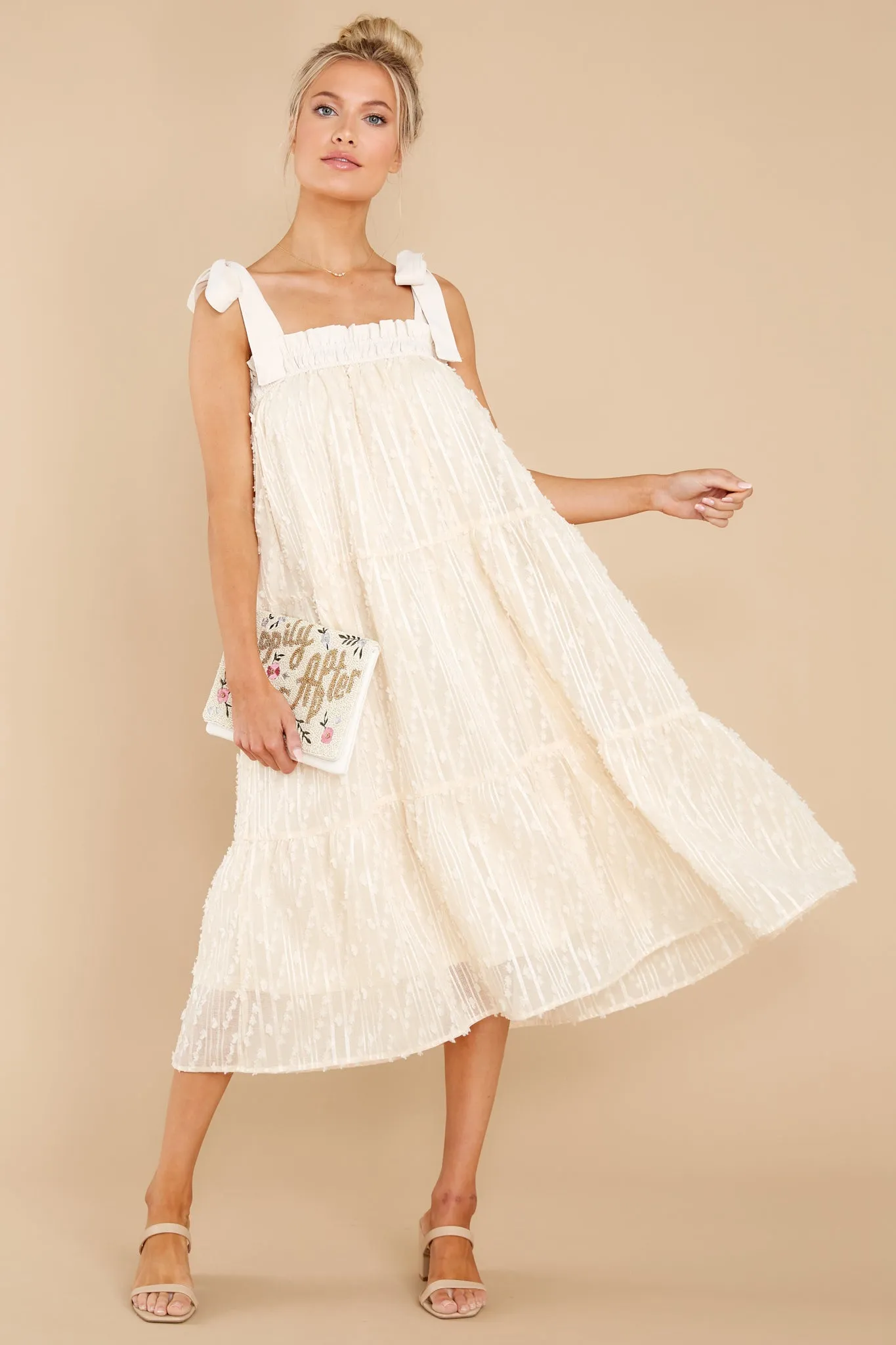 Sweet Lady Ivory Midi Dress