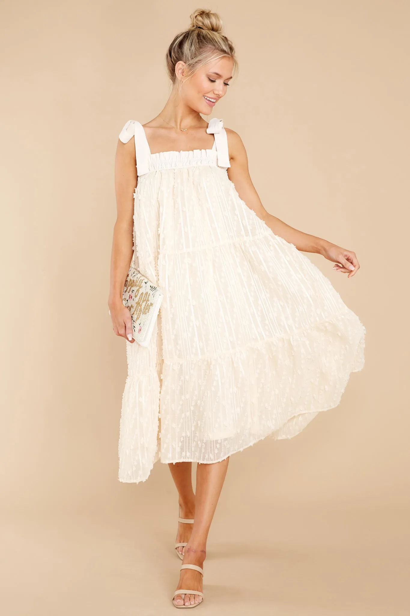 Sweet Lady Ivory Midi Dress