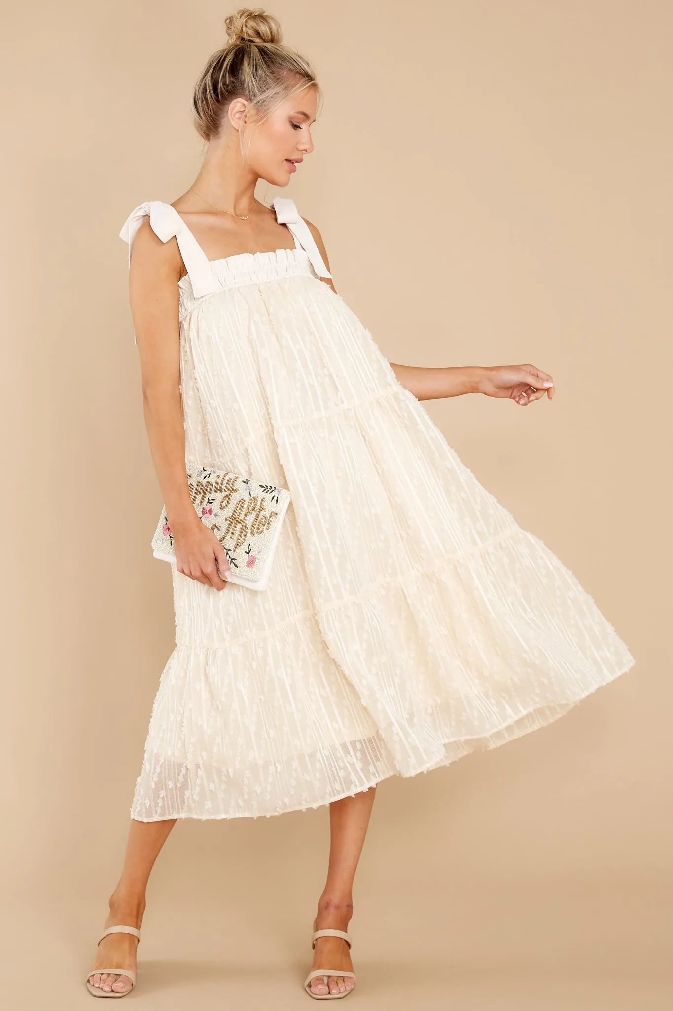 Sweet Lady Ivory Midi Dress