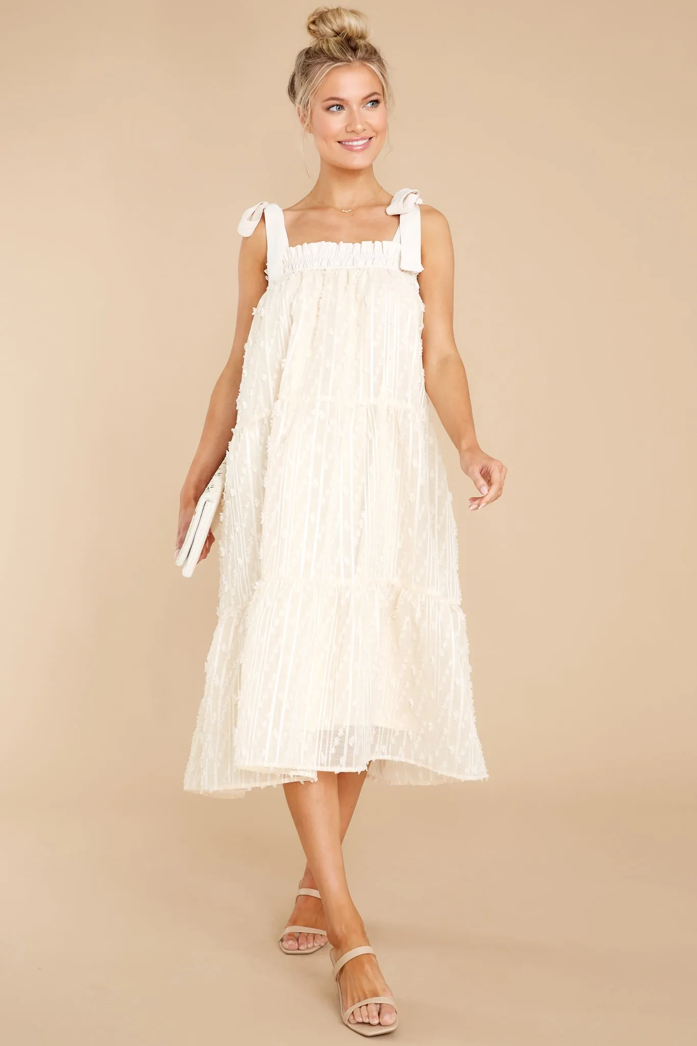 Sweet Lady Ivory Midi Dress